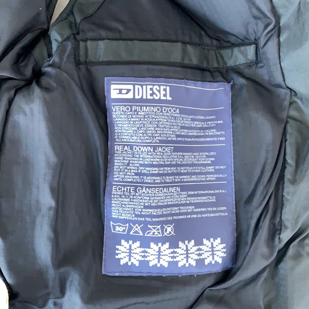 Diesel Navy Down Puffer Vest Gem